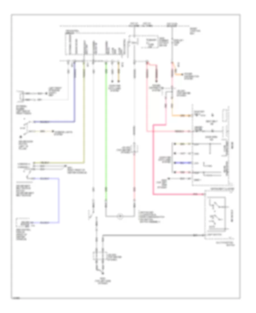 Chime Wiring Diagram for Hyundai Azera 2014