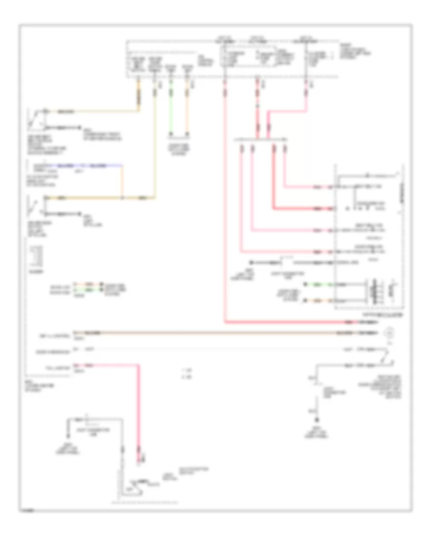 Chime Wiring Diagram for Hyundai Elantra Limited 2014