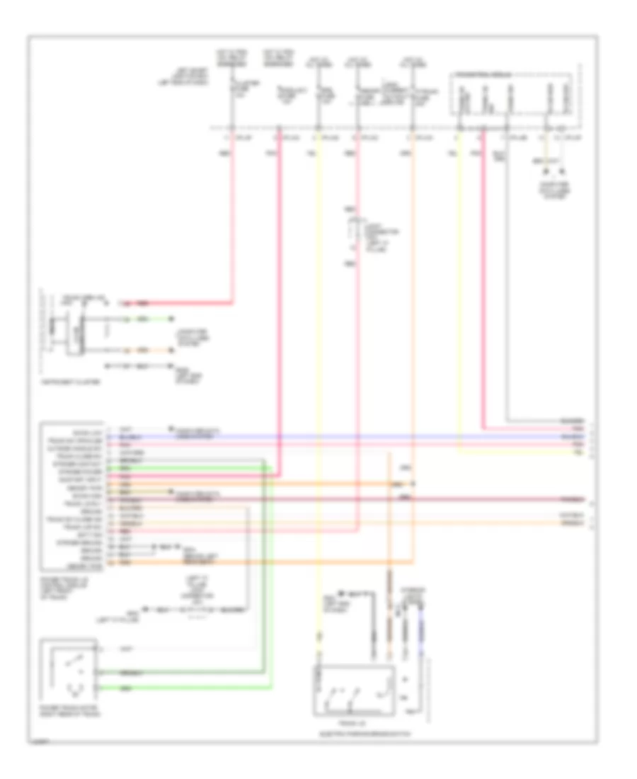 Power Tailgate Wiring Diagram 1 of 2 for Hyundai Equus Signature 2014