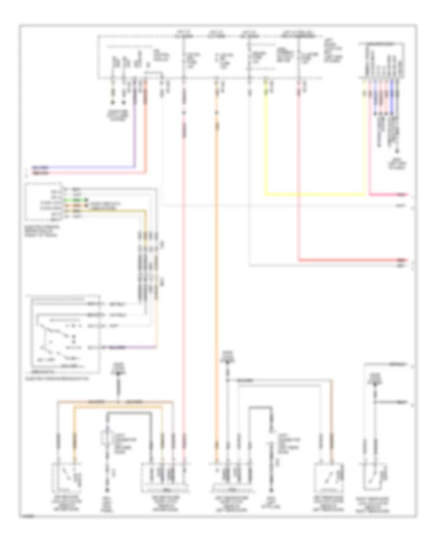 Instrument Cluster Wiring Diagram Full TFT LCD Type 2 of 3 for Hyundai Equus Signature 2014