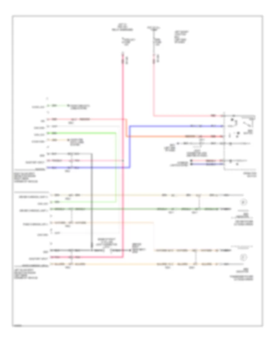 Blind Spot Information System Wiring Diagram for Hyundai Equus Signature 2014