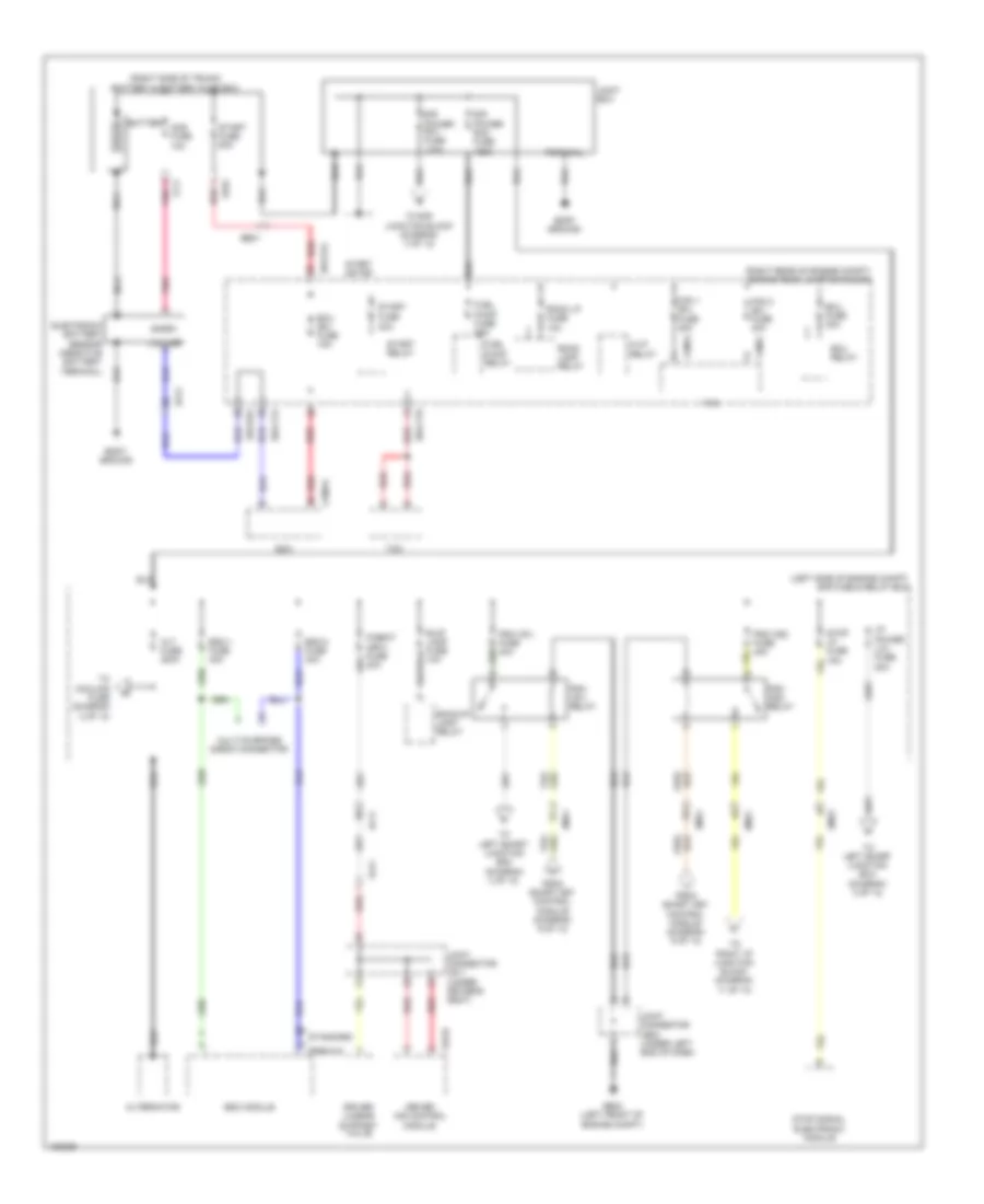 Power Distribution Wiring Diagram 1 of 13 for Hyundai Equus Signature 2014