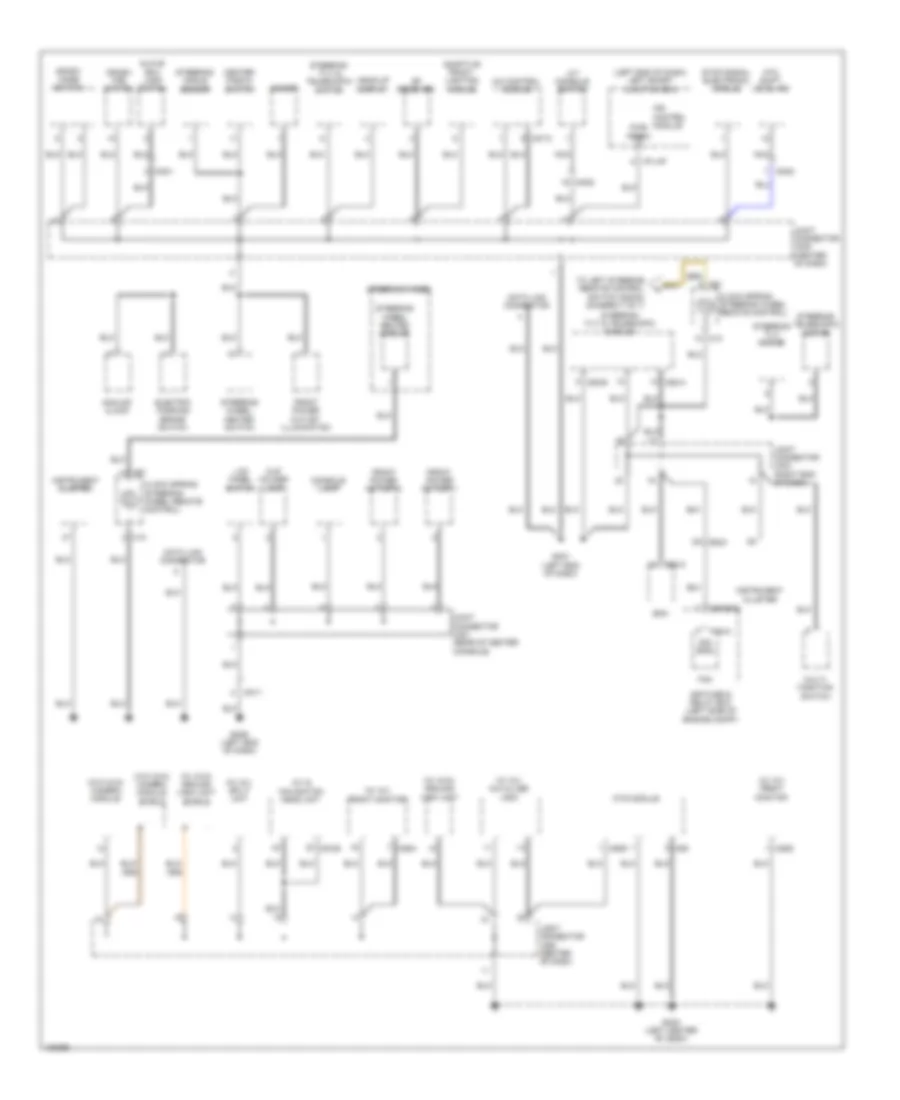 Ground Distribution Wiring Diagram 1 of 7 for Hyundai Equus Ultimate 2014