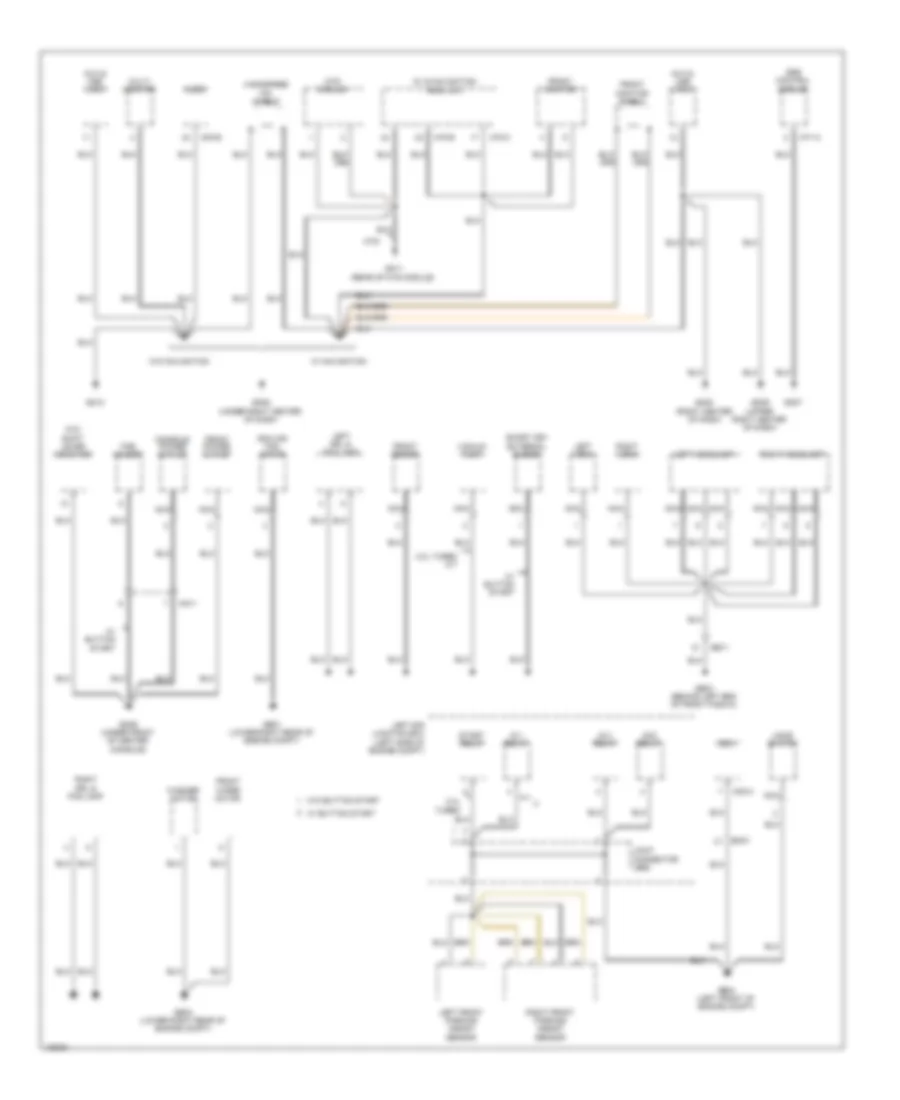 Ground Distribution Wiring Diagram 2 of 4 for Hyundai Genesis Coupe 2 0T Premium 2014