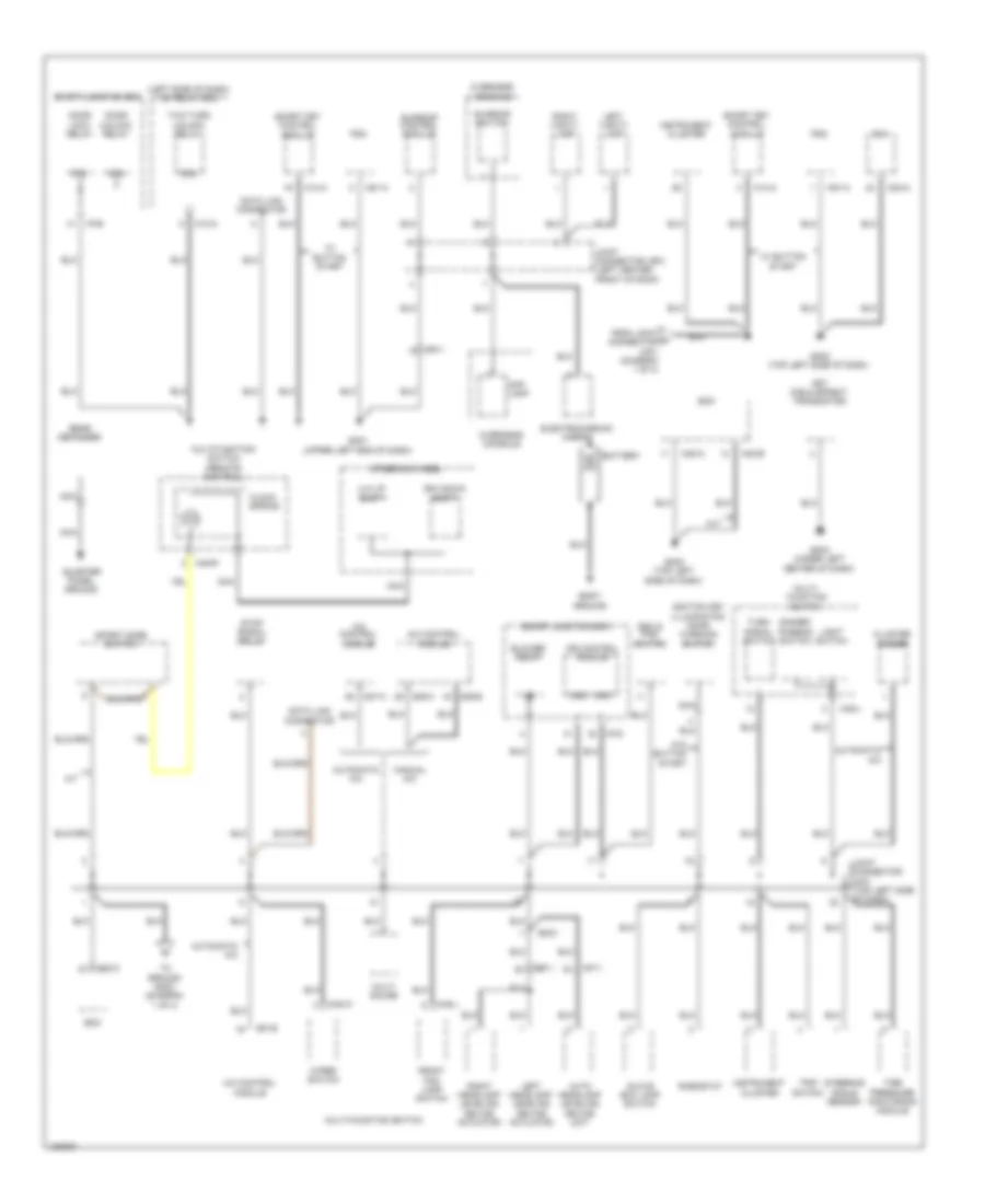 Ground Distribution Wiring Diagram 1 of 4 for Hyundai Genesis Coupe 2 0T R Spec 2014