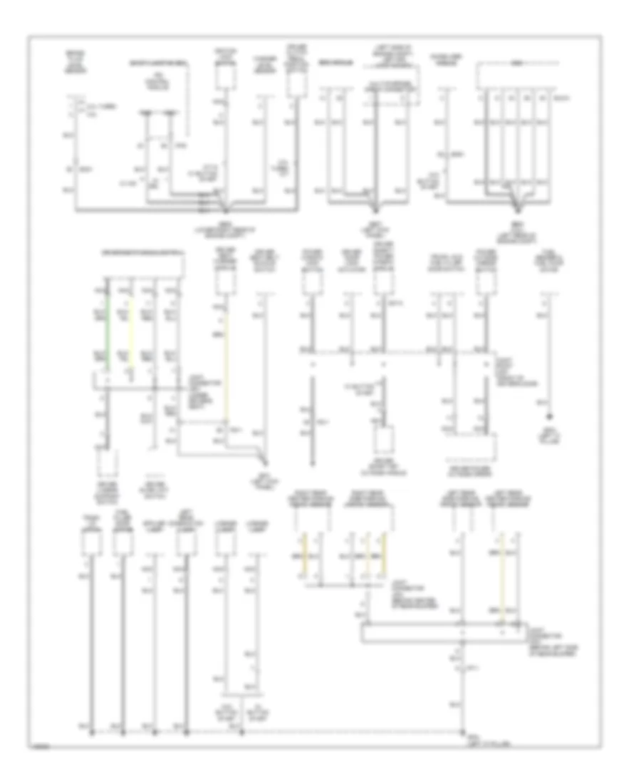 Ground Distribution Wiring Diagram 3 of 4 for Hyundai Genesis Coupe 3 8 R Spec 2014