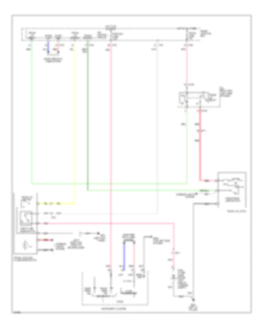 Trunk  Fuel Door Release Wiring Diagram for Hyundai Genesis Coupe 3 8 R Spec 2014