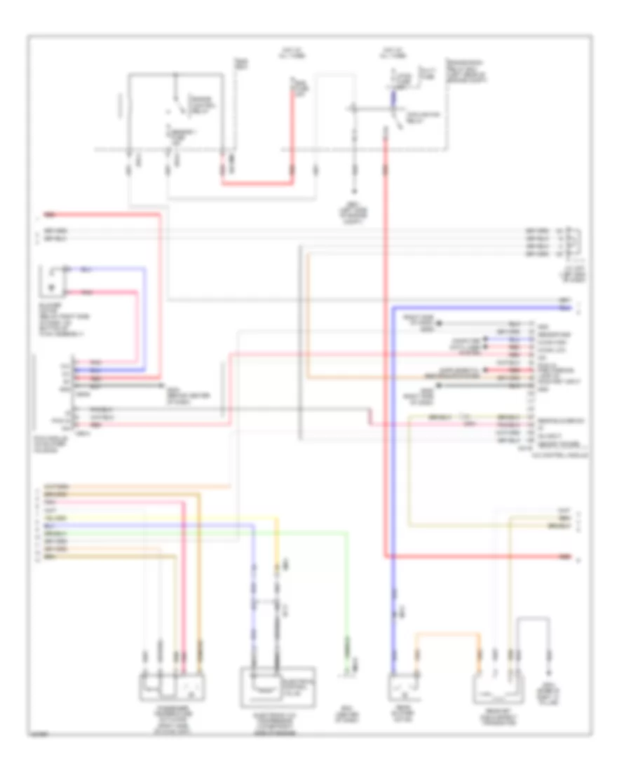 Automatic A C Wiring Diagram 2 of 3 for Hyundai Santa Fe Limited 2014