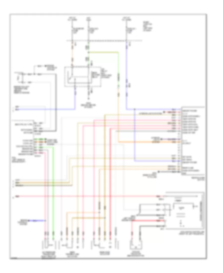 Automatic A C Wiring Diagram 3 of 3 for Hyundai Santa Fe Limited 2014