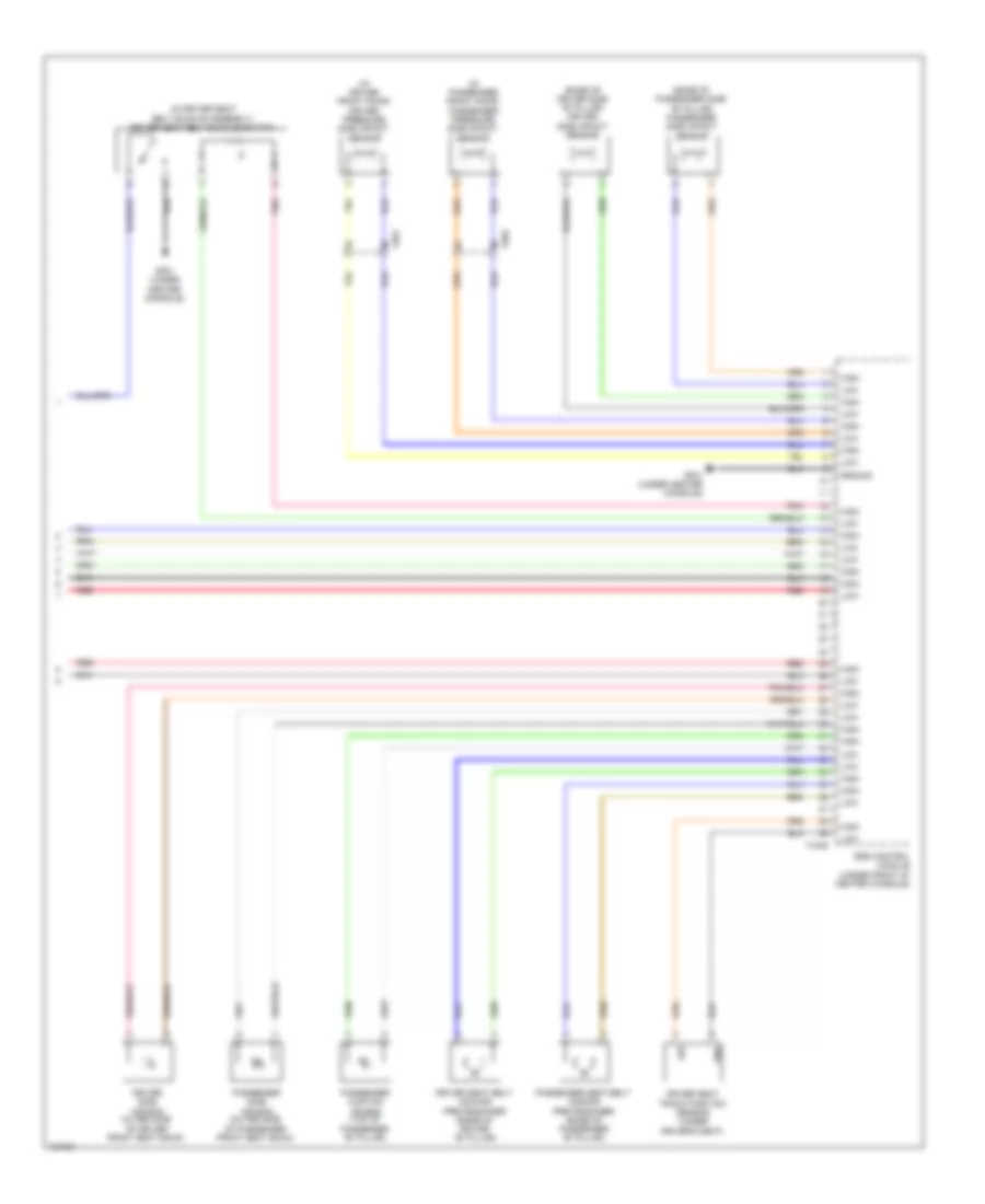 Supplemental Restraints Wiring Diagram Except Hybrid 3 of 3 for Hyundai Sonata Hybrid 2014
