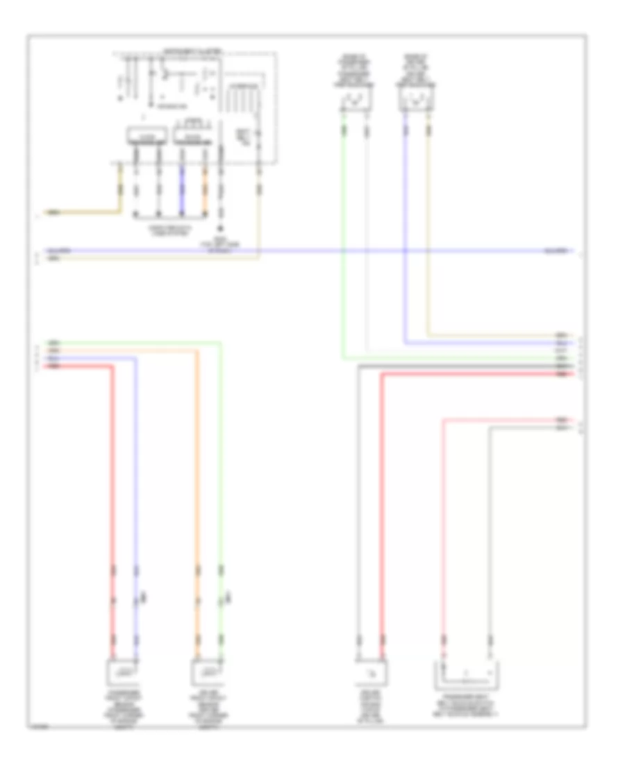 Supplemental Restraints Wiring Diagram Hybrid 2 of 3 for Hyundai Sonata Hybrid 2014