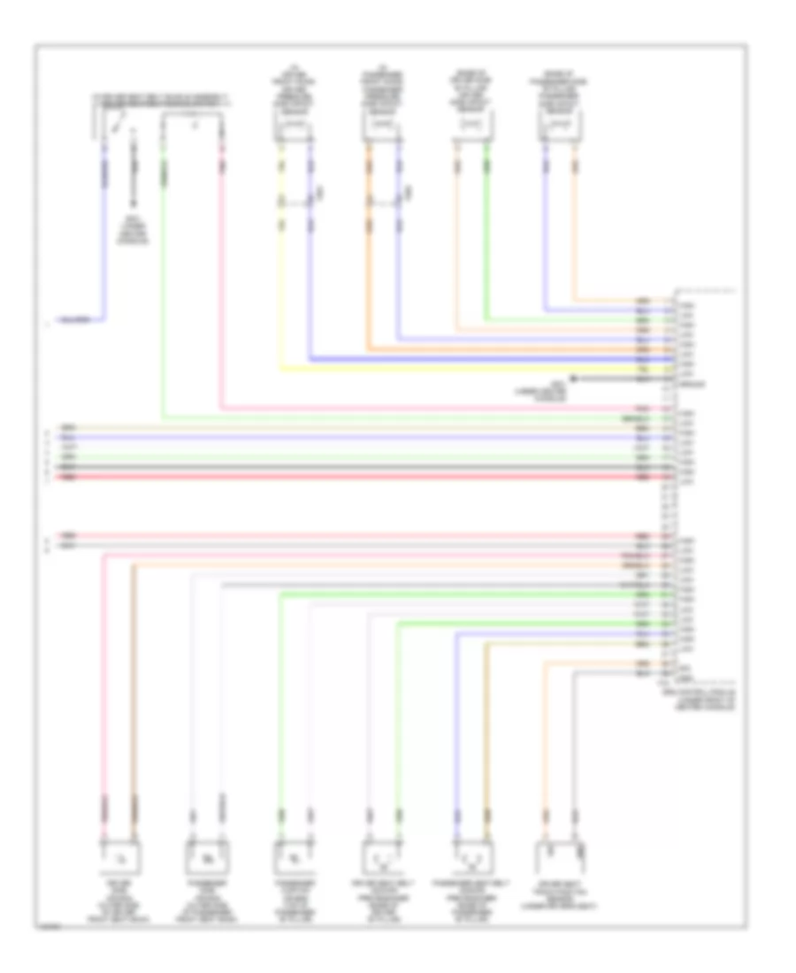 Supplemental Restraints Wiring Diagram Hybrid 3 of 3 for Hyundai Sonata Hybrid 2014