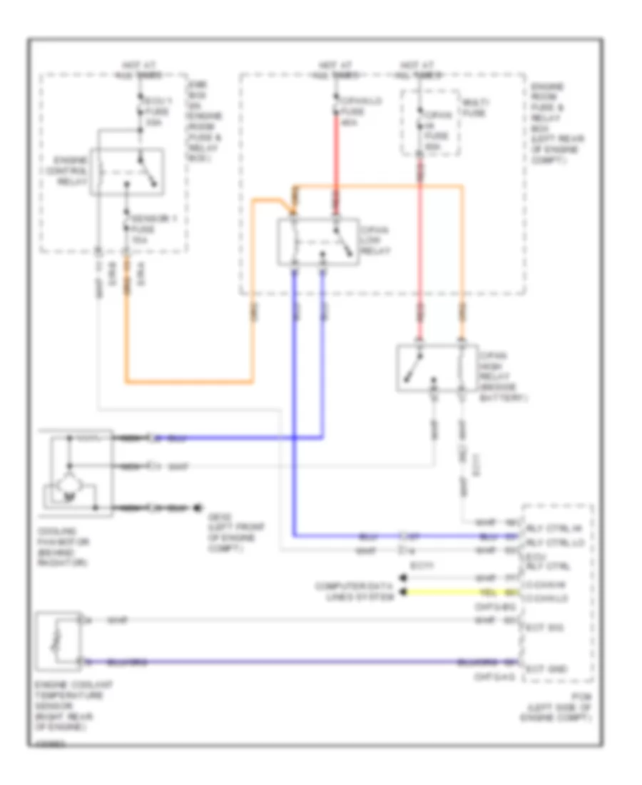 2 0L Turbo Cooling Fan Wiring Diagram for Hyundai Sonata Hybrid 2014