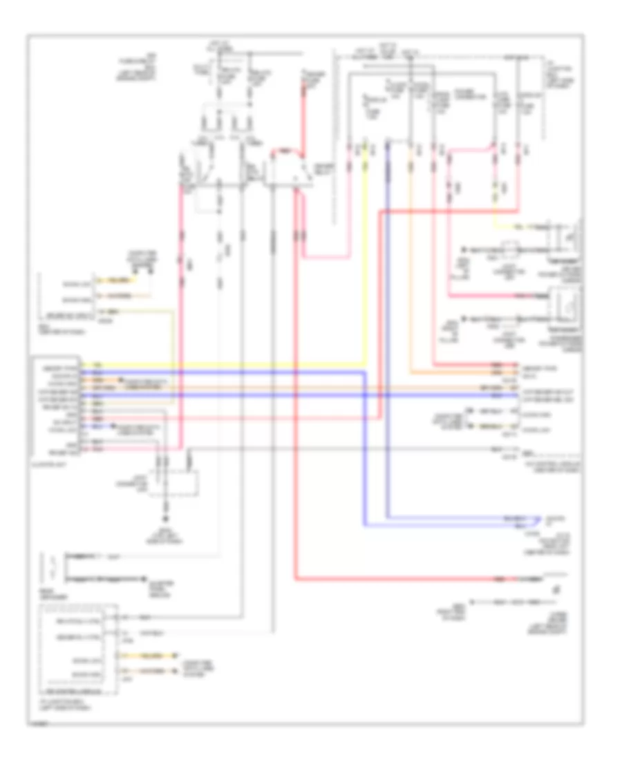 Defoggers Wiring Diagram Except Hybrid with Navigation for Hyundai Sonata Hybrid 2014
