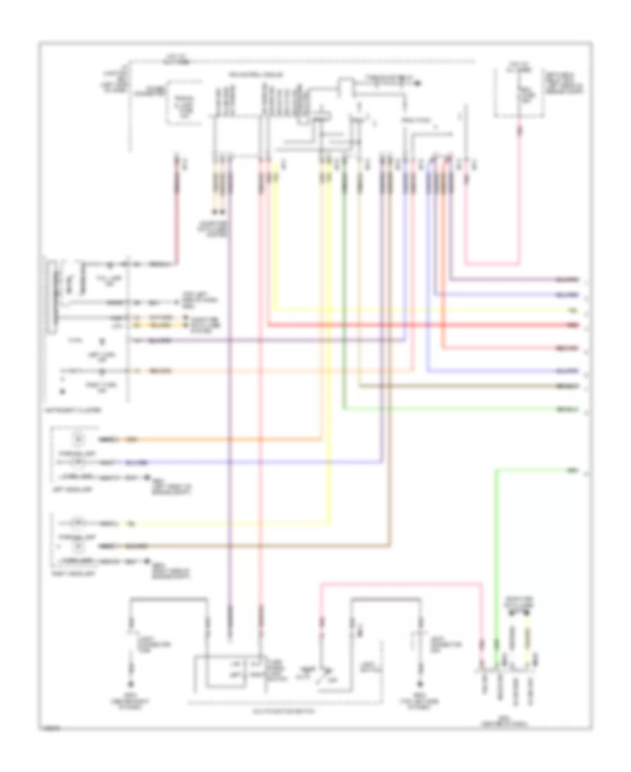 Exterior Lamps Wiring Diagram Except Hybrid with LED 1 of 3 for Hyundai Sonata Hybrid 2014