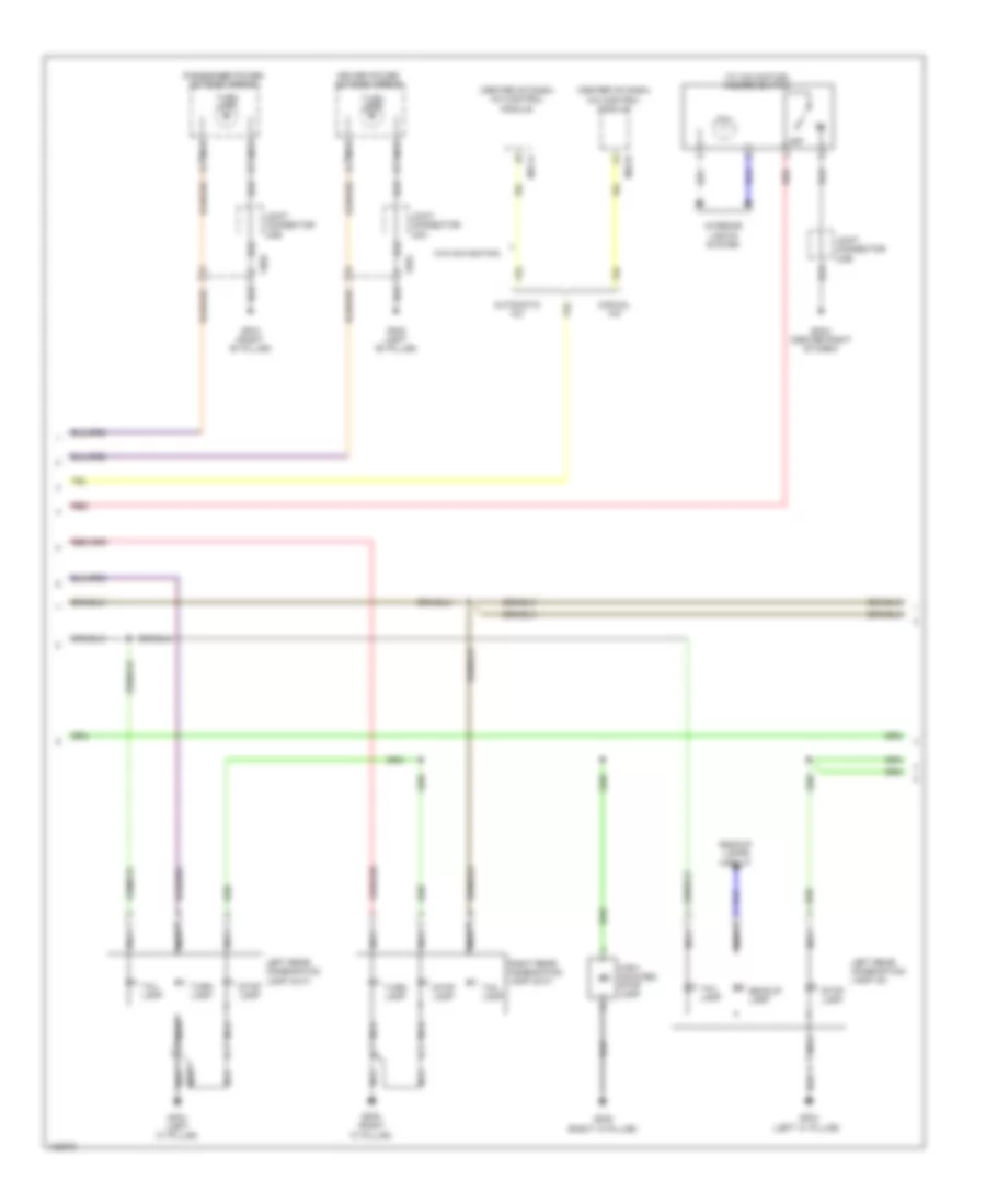 Exterior Lamps Wiring Diagram Except Hybrid with LED 2 of 3 for Hyundai Sonata Hybrid 2014