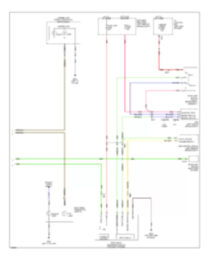 Exterior Lamps Wiring Diagram Except Hybrid without LED 3 of 3 for Hyundai Sonata Hybrid 2014