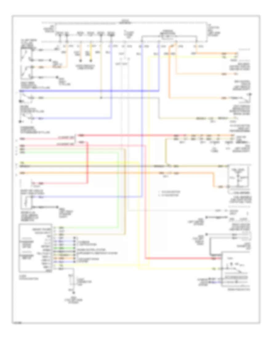 Instrument Cluster Wiring Diagram Except Hybrid 2 of 2 for Hyundai Sonata Hybrid 2014