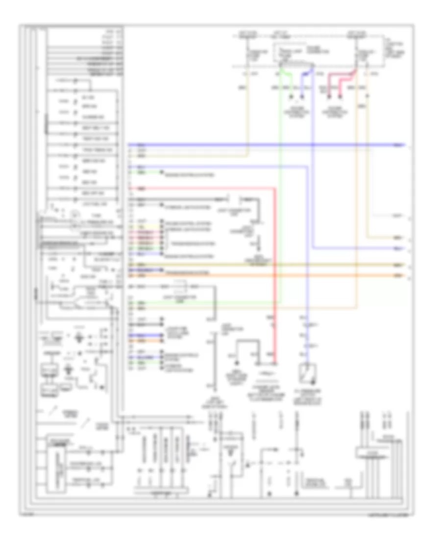 Instrument Cluster Wiring Diagram Hybrid 1 of 2 for Hyundai Sonata Hybrid 2014
