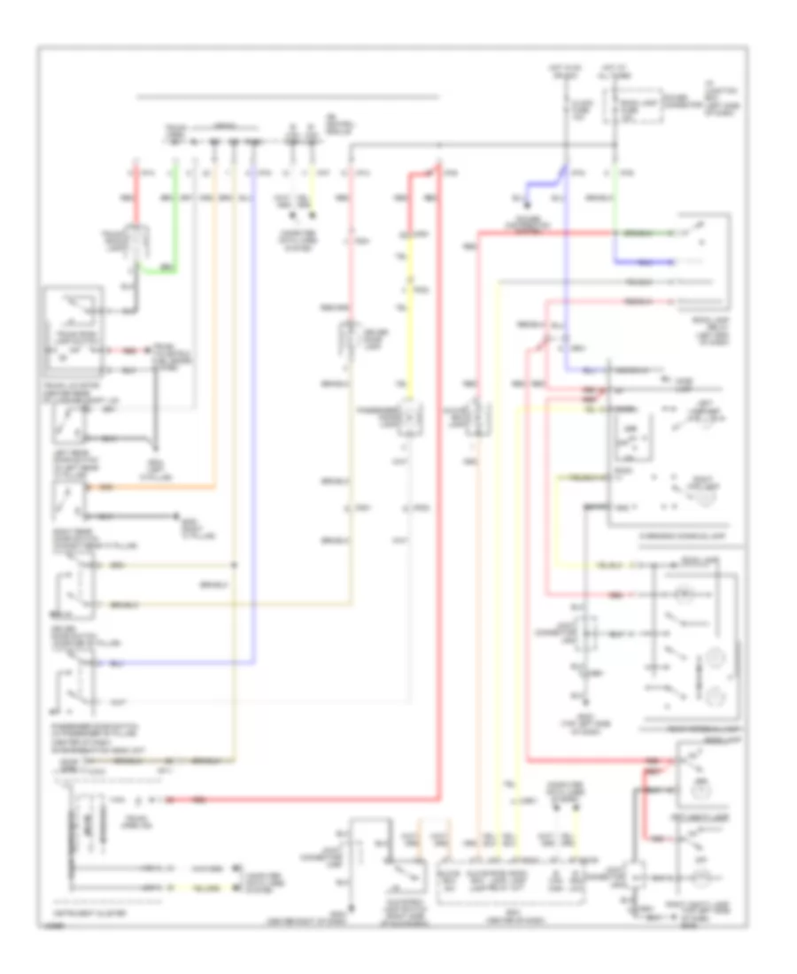 Courtesy Lamps Wiring Diagram Except Hybrid for Hyundai Sonata Hybrid 2014