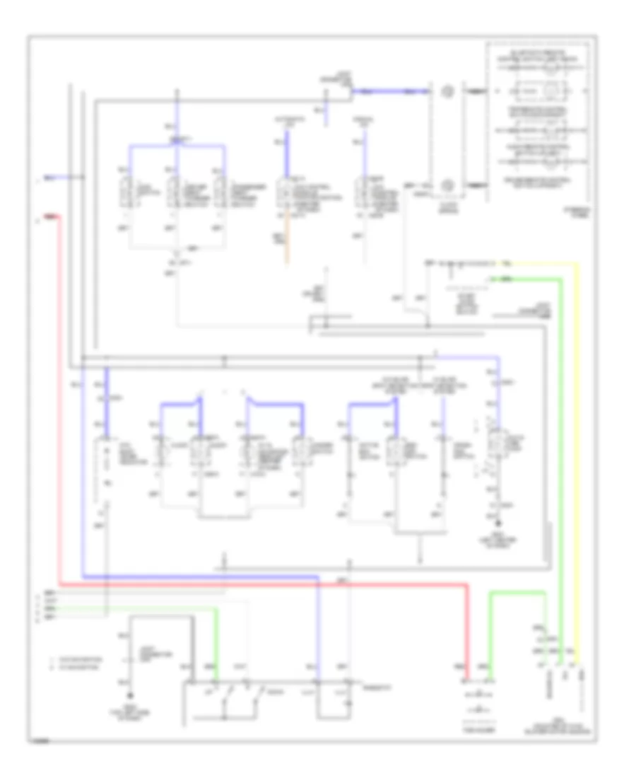 Instrument Illumination Wiring Diagram Except Hybrid 2 of 2 for Hyundai Sonata Hybrid 2014