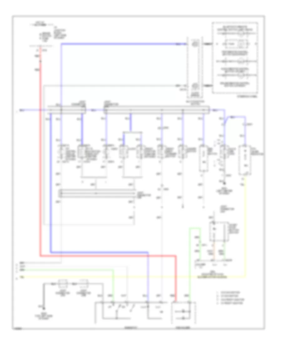 Instrument Illumination Wiring Diagram Hybrid 2 of 2 for Hyundai Sonata Hybrid 2014