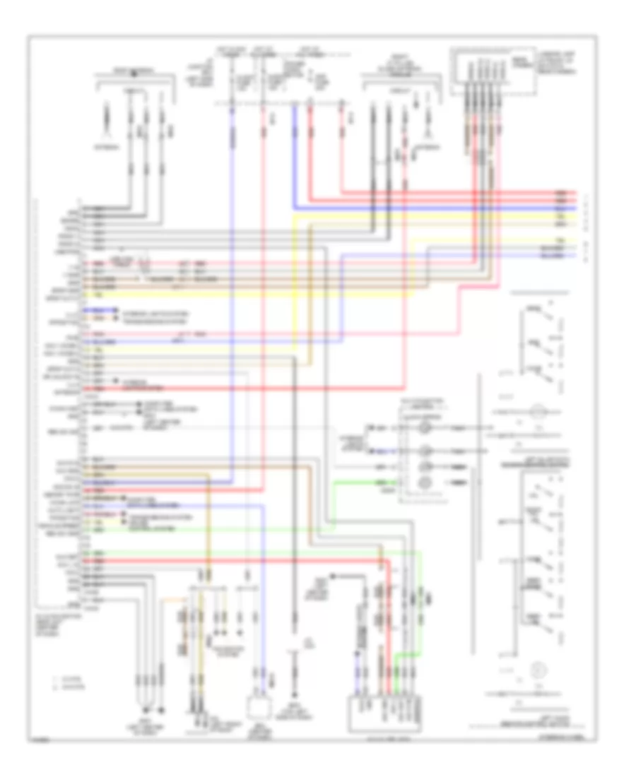 Navigation Wiring Diagram Except Hybrid with JBL Amplifier 1 of 2 for Hyundai Sonata Hybrid 2014