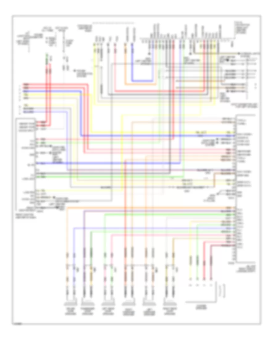Navigation Wiring Diagram Except Hybrid with JBL Amplifier 2 of 2 for Hyundai Sonata Hybrid 2014