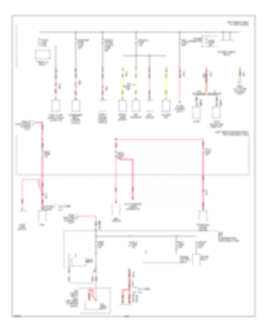 Power Distribution Wiring Diagram Except Hybrid 5 of 7 for Hyundai Sonata Hybrid 2014