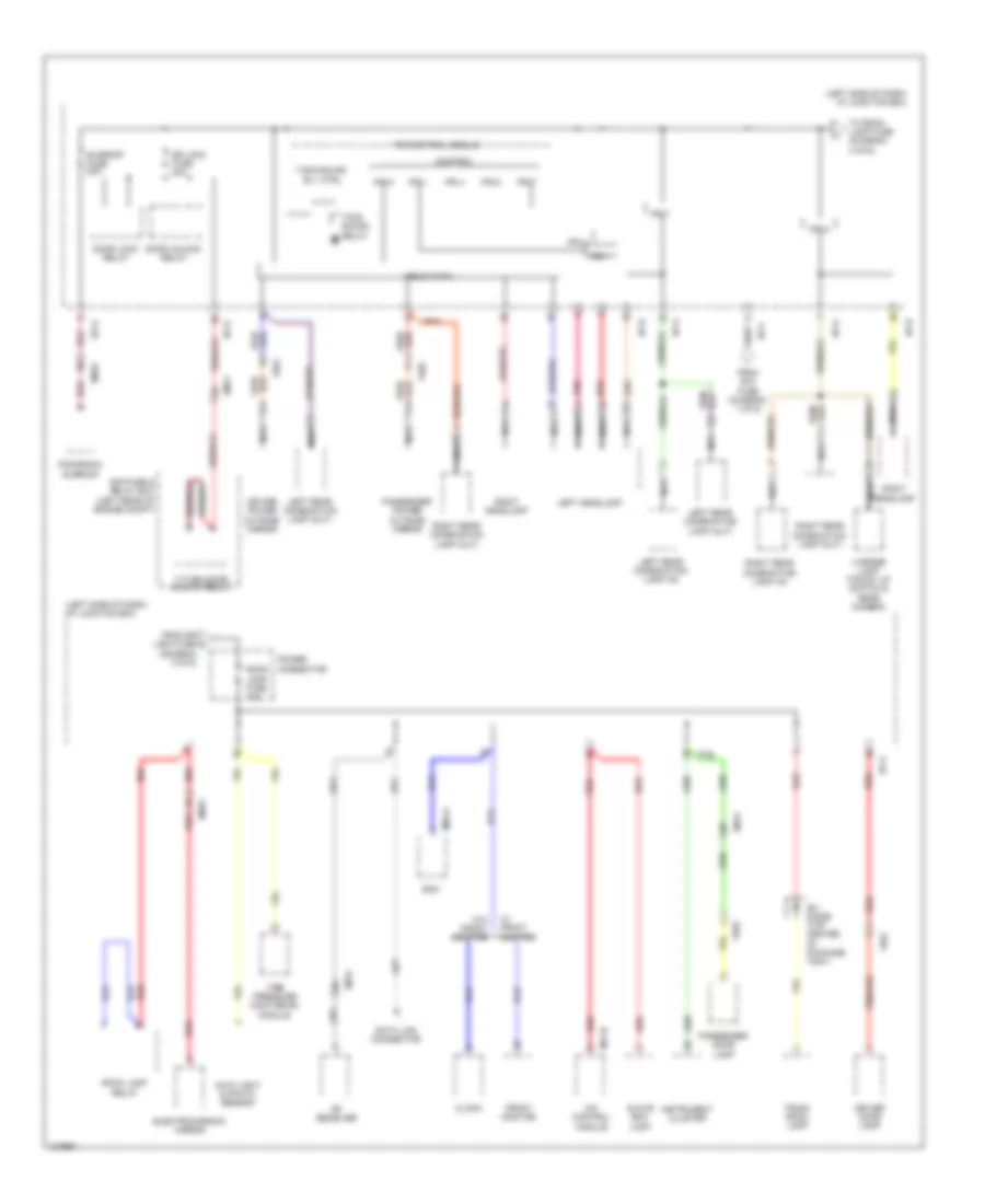 Power Distribution Wiring Diagram Hybrid 3 of 6 for Hyundai Sonata Hybrid 2014