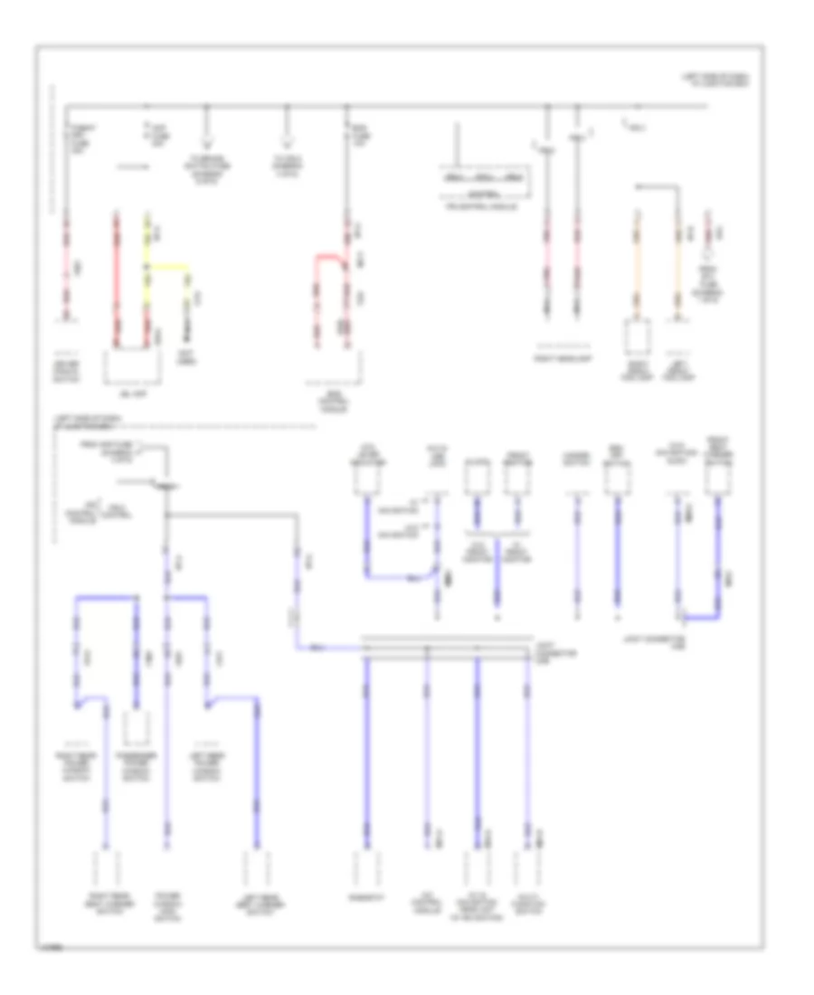 Power Distribution Wiring Diagram Hybrid 4 of 6 for Hyundai Sonata Hybrid 2014