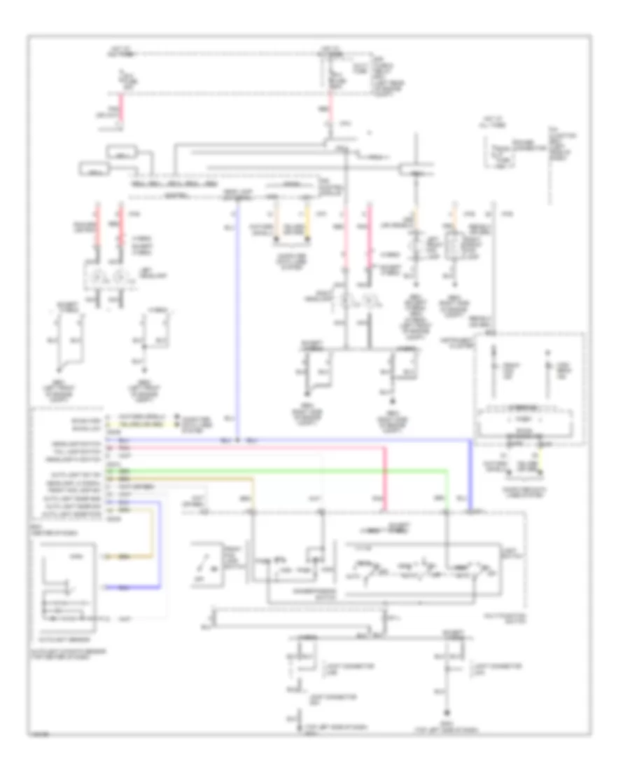 Autolamps Wiring Diagram for Hyundai Sonata Limited 2014