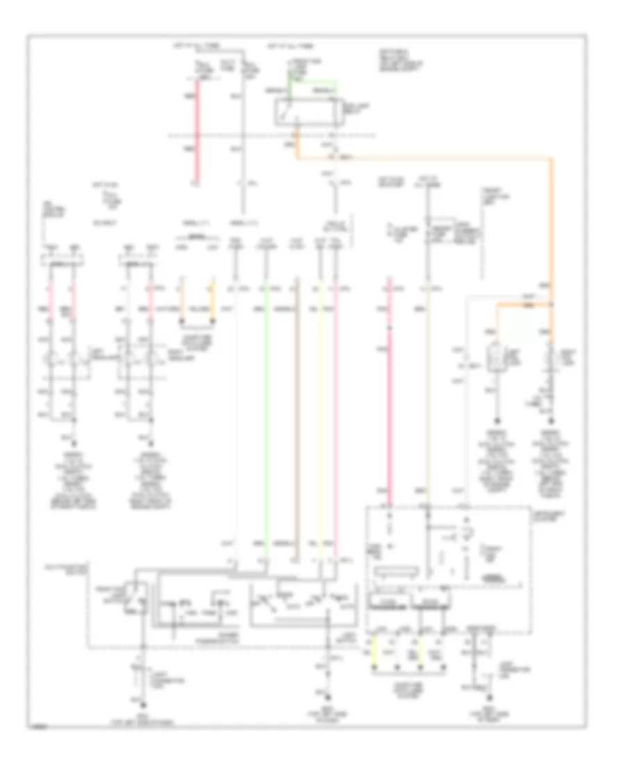 Headlamps Wiring Diagram for Hyundai Veloster 2014