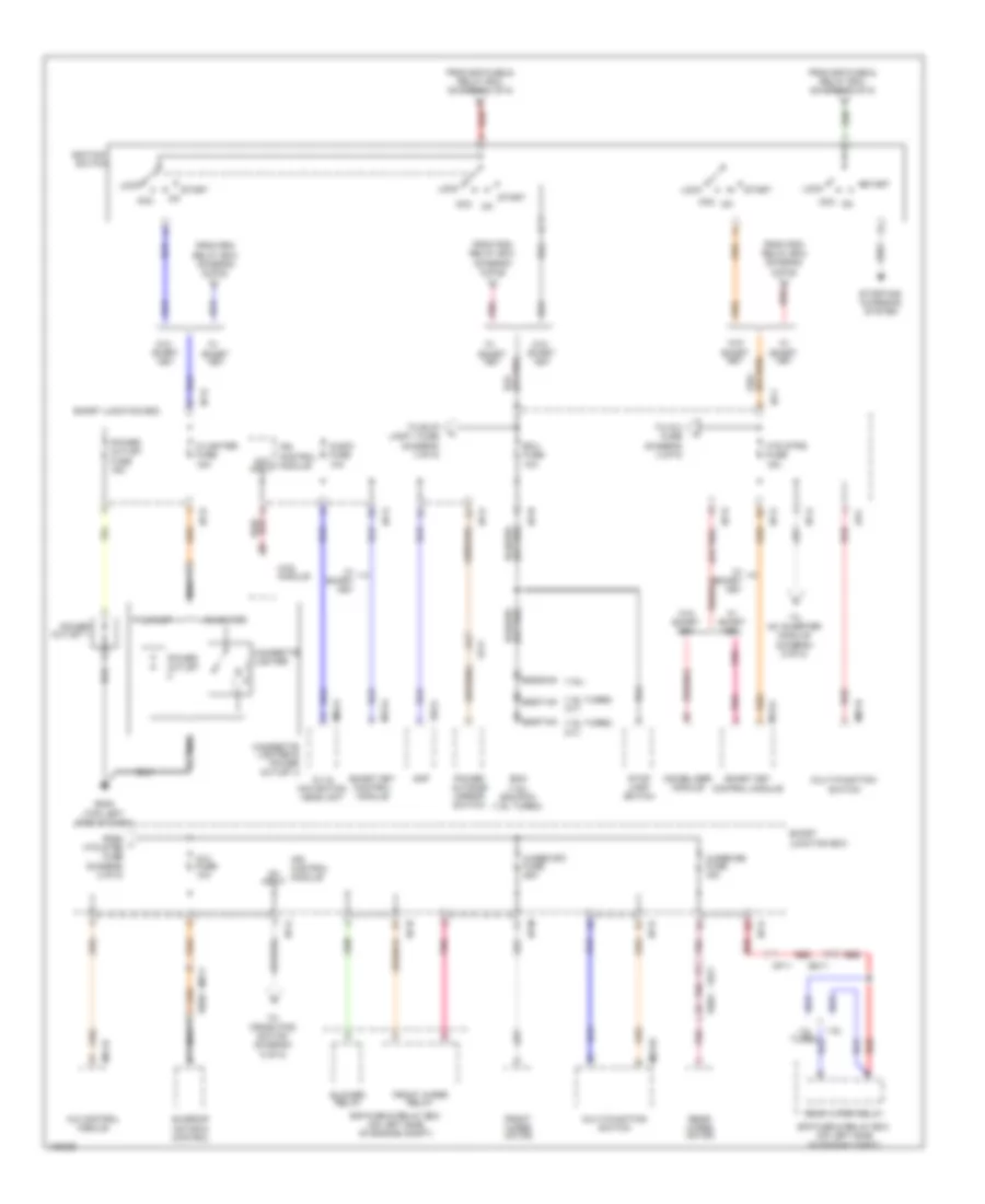 Power Distribution Wiring Diagram 2 of 5 for Hyundai Veloster 2014