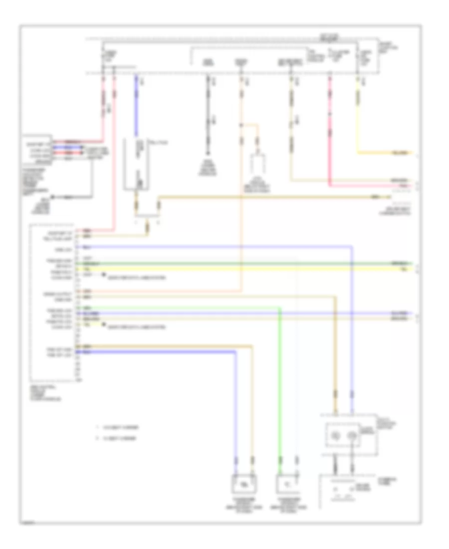 Supplemental Restraints Wiring Diagram Advanced 1 of 3 for Hyundai Veloster 2014