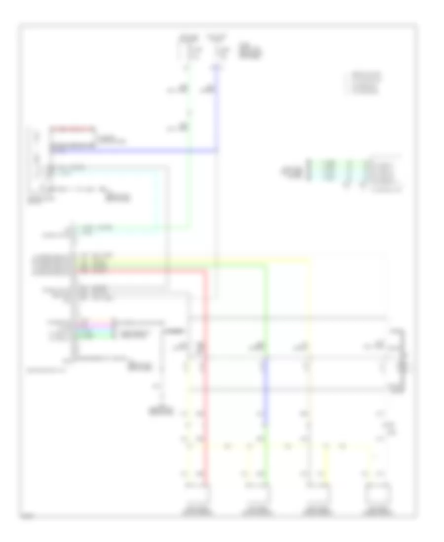 Rear Sonar Wiring Diagram for Infiniti G37 IPL 2011