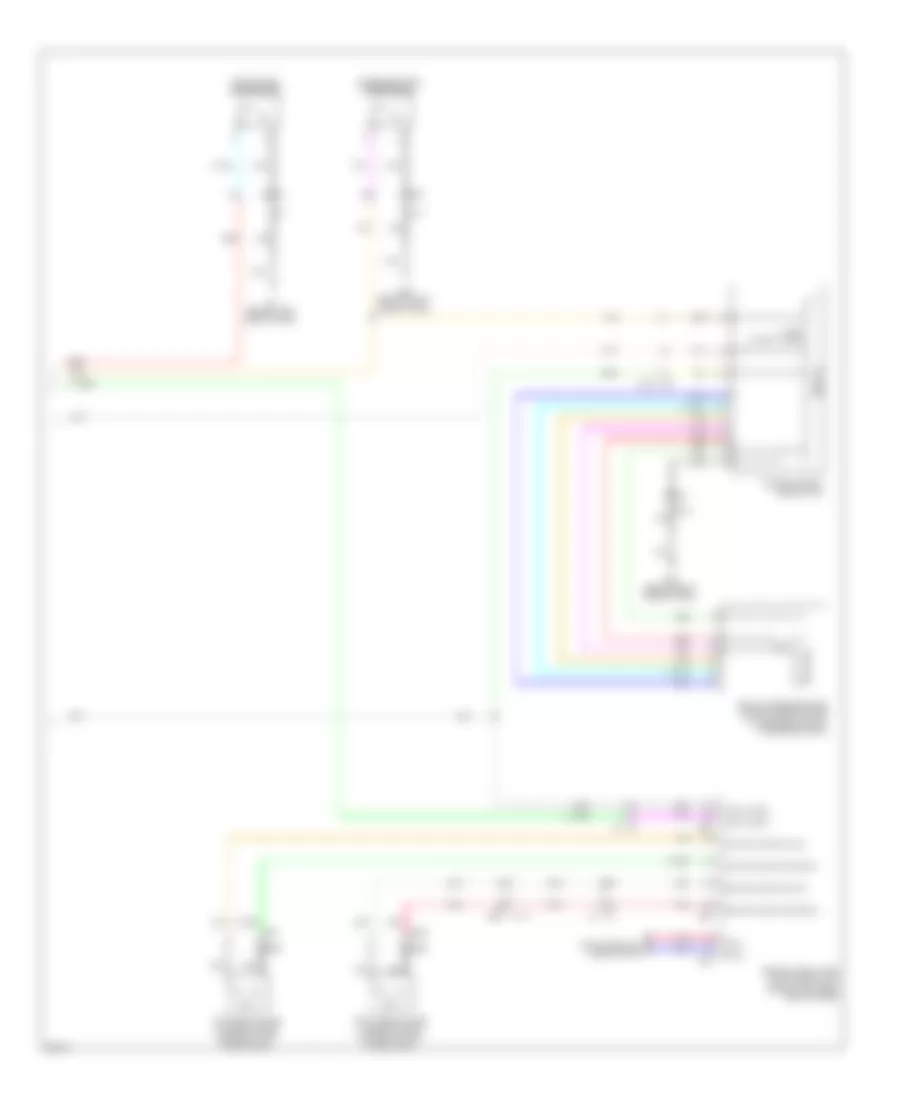 Power Windows Wiring Diagram, Convertible (2 of 2) for Infiniti G37 IPL 2011