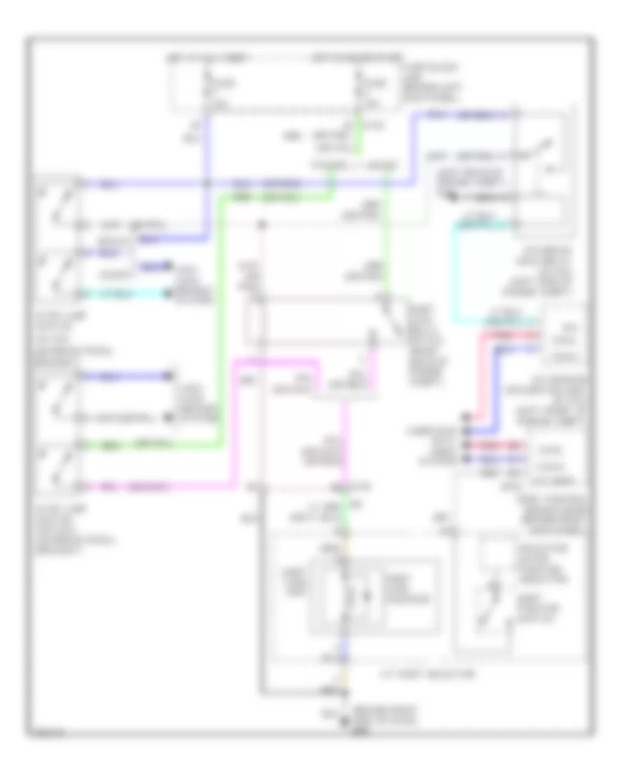 Shift Interlock Wiring Diagram, Except Convertible for Infiniti G37 Journey 2011