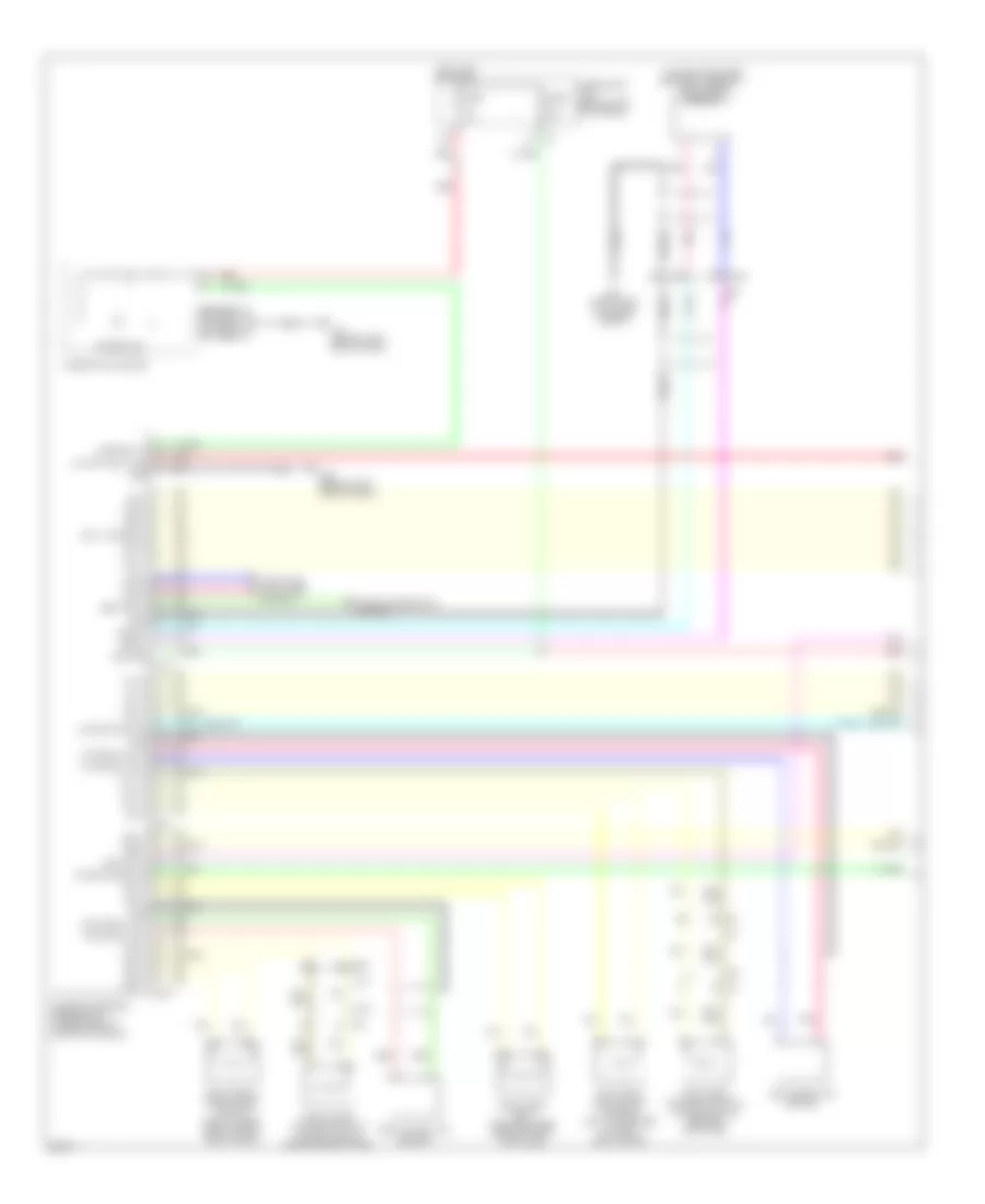 Supplemental Restraints Wiring Diagram Convertible 1 of 2 for Infiniti G37 Journey 2011