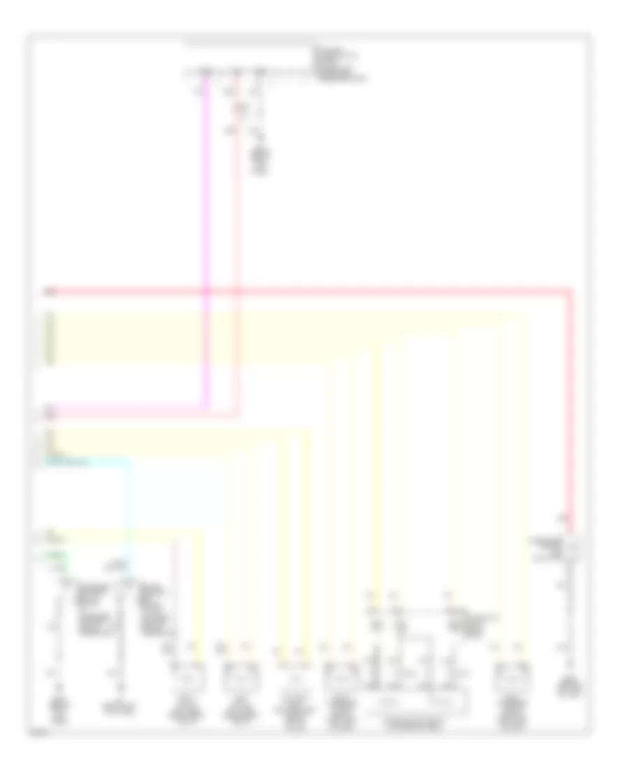 Supplemental Restraints Wiring Diagram Convertible 2 of 2 for Infiniti G37 Journey 2011