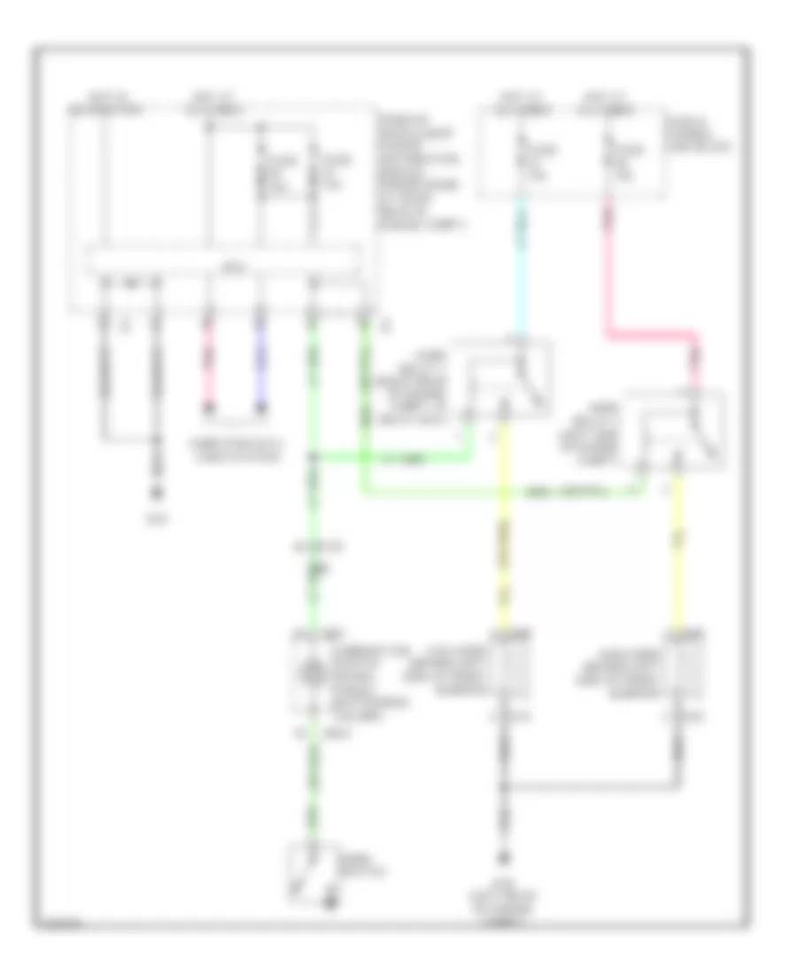 Horn Wiring Diagram for Infiniti G37 Journey 2011