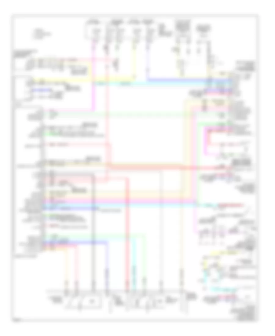 Instrument Cluster Wiring Diagram for Infiniti G37 Journey 2011