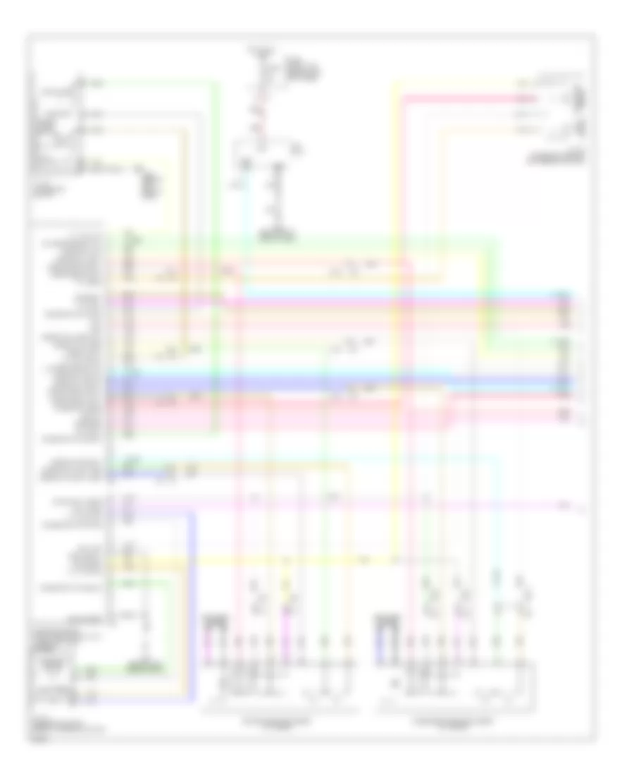 Memory Systems Wiring Diagram, Sedan (1 of 3) for Infiniti G37 Journey 2011