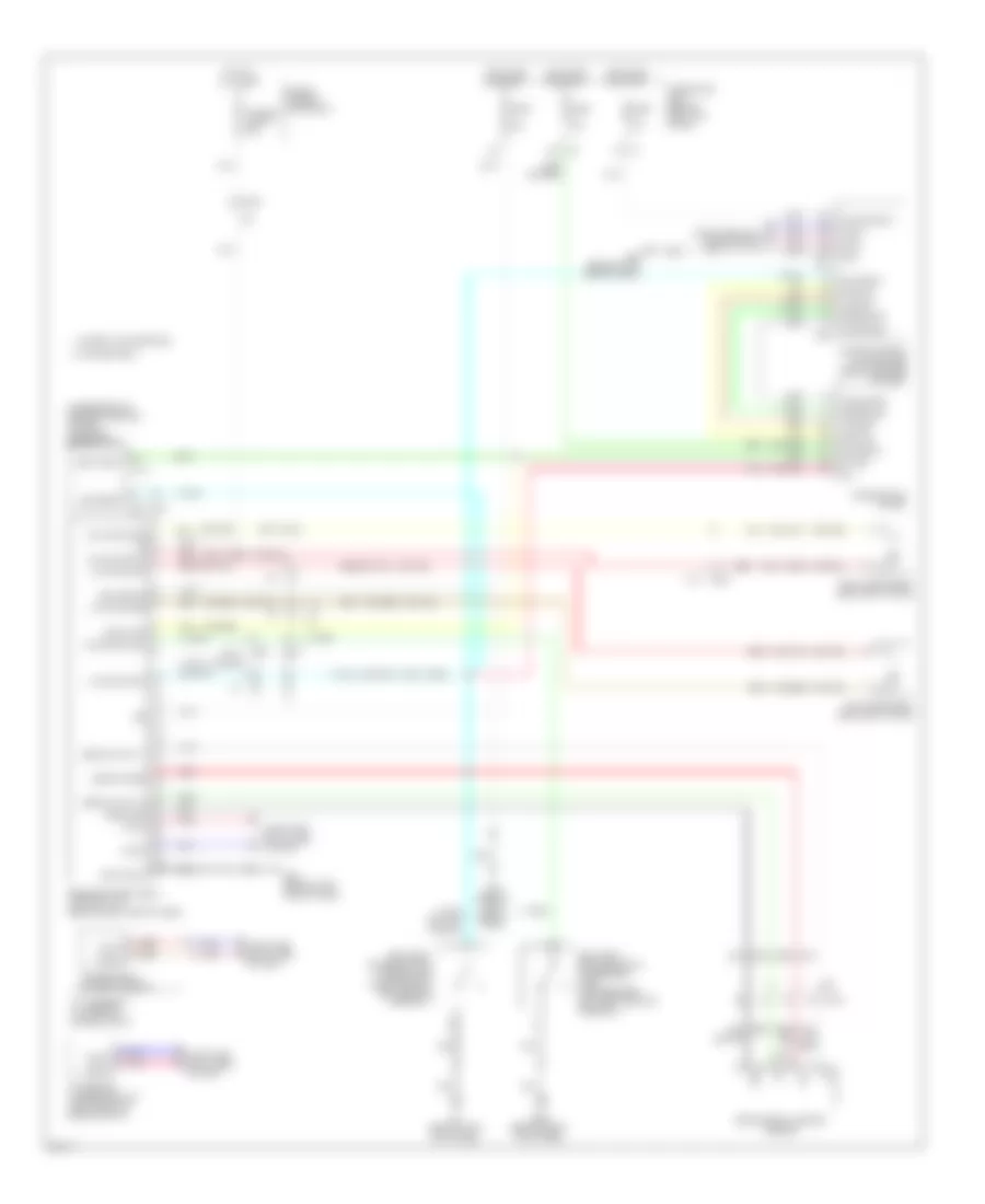 Passive Restraints Wiring Diagram for Infiniti G37 Journey 2011