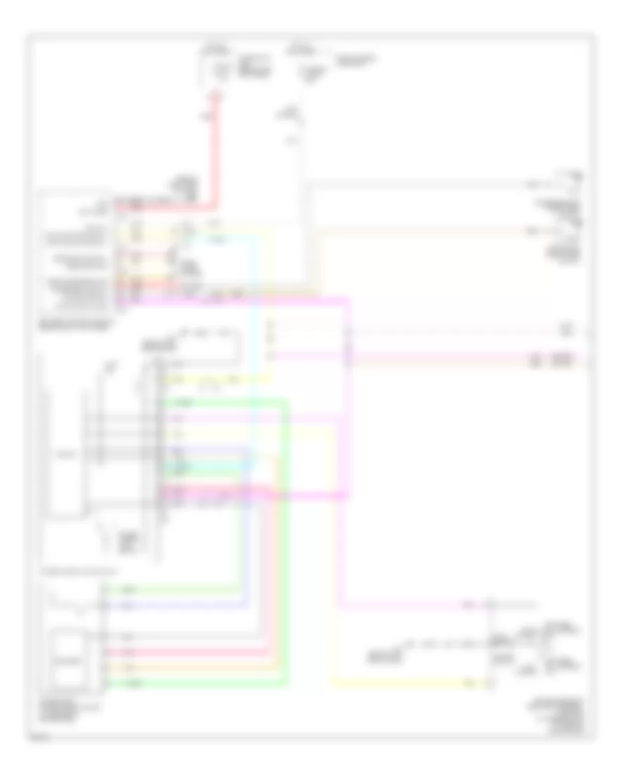 Power Windows Wiring Diagram, Sedan (1 of 2) for Infiniti G37 Journey 2011