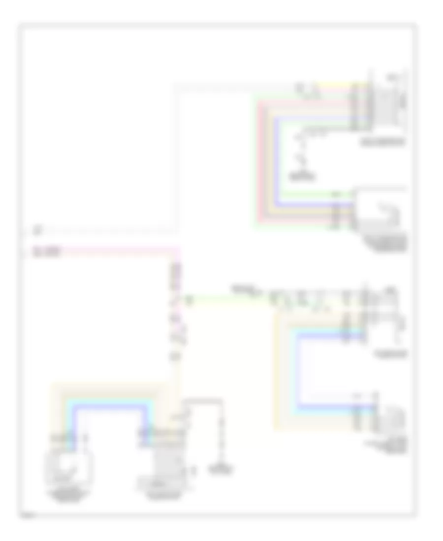 Power Windows Wiring Diagram, Sedan (2 of 2) for Infiniti G37 Journey 2011