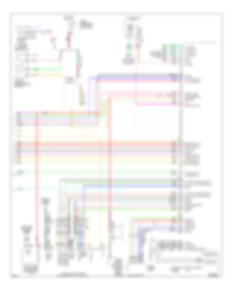 Bose Radio Wiring Diagram, Sedan without Navigation (4 of 4) for Infiniti G37 x 2011