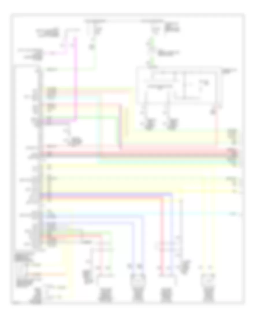 Supplemental Restraints Wiring Diagram 1 of 2 for Infiniti Q45 2004