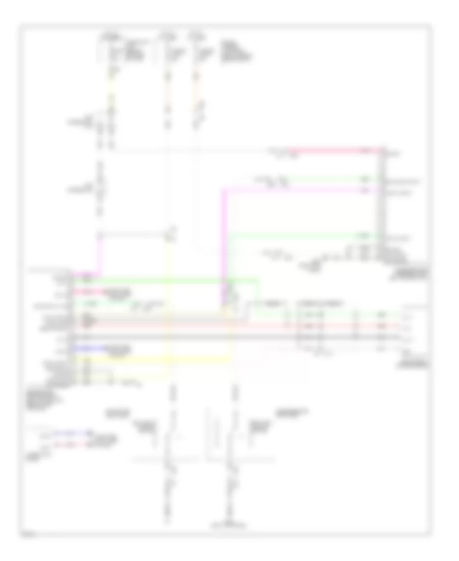 Passive Restraints Wiring Diagram for Infiniti M56 2011