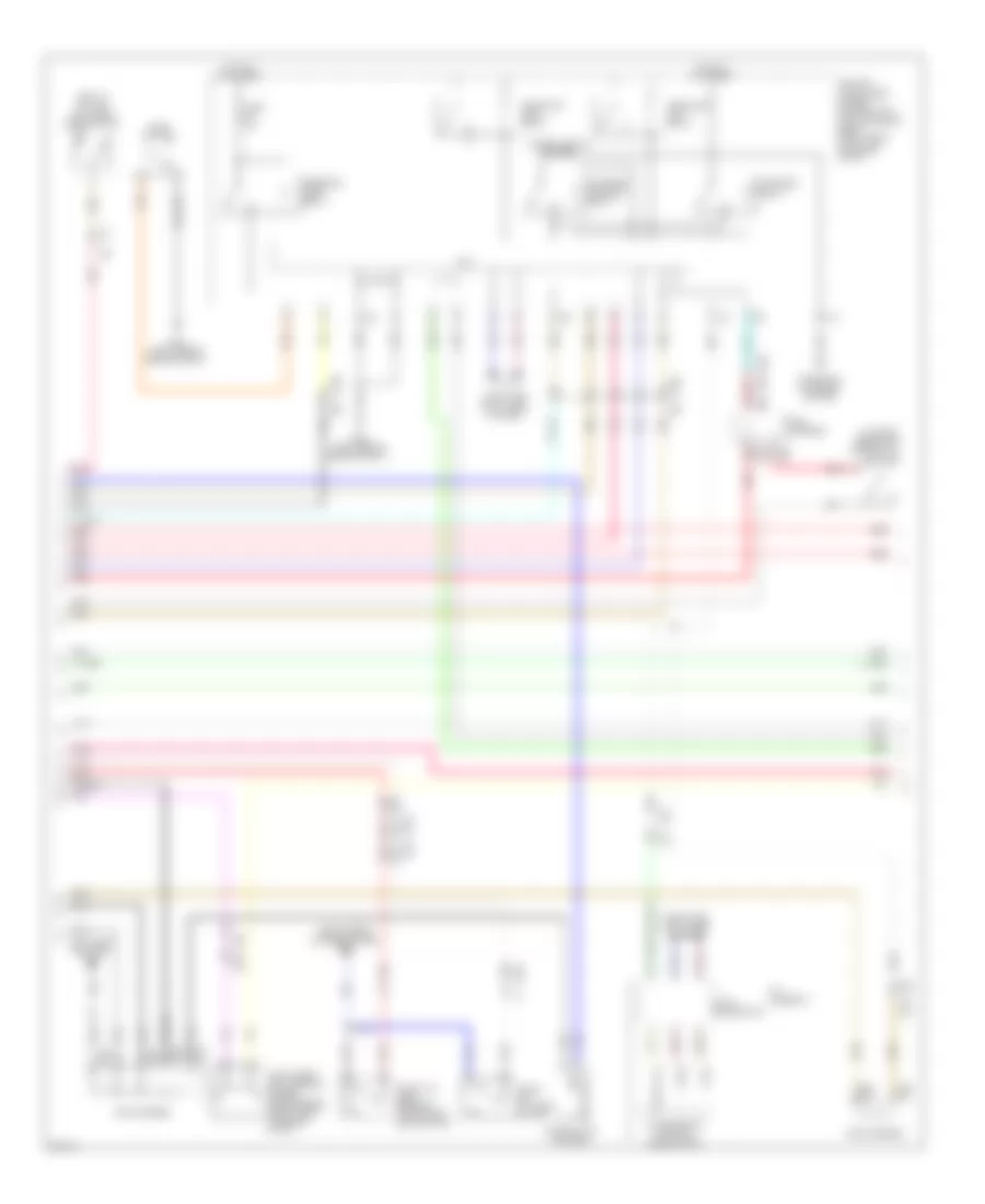 Power Door Locks Wiring Diagram (3 of 4) for Infiniti M56 2011